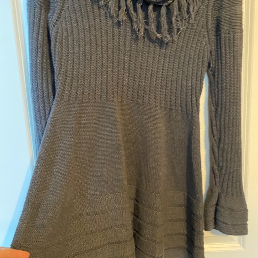 Grey sweater dress